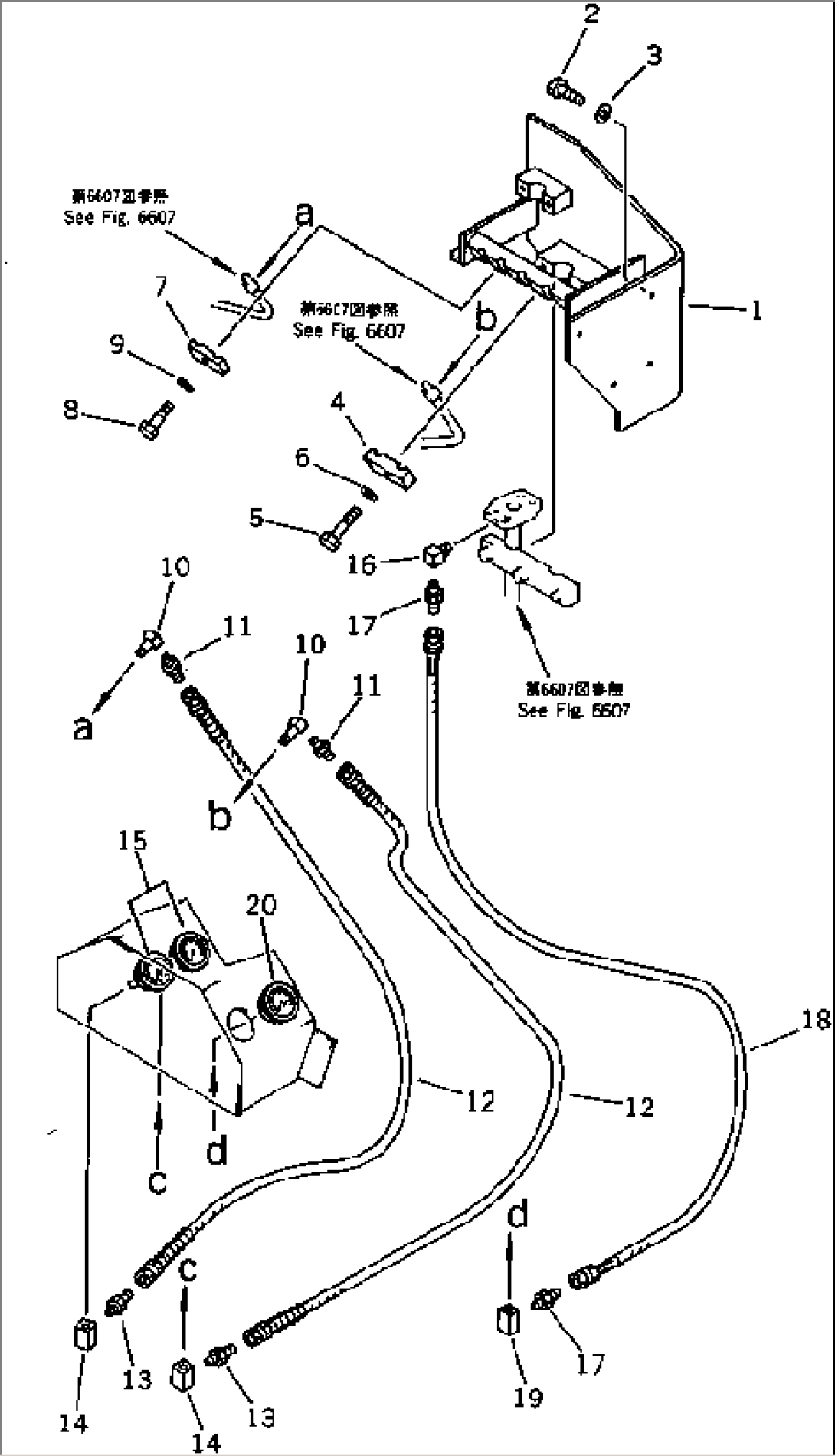 MANIFOLD (A.C) TO/FROM MANIFOLD (D) PIPING (CHASSIS SIDE) (2/2)