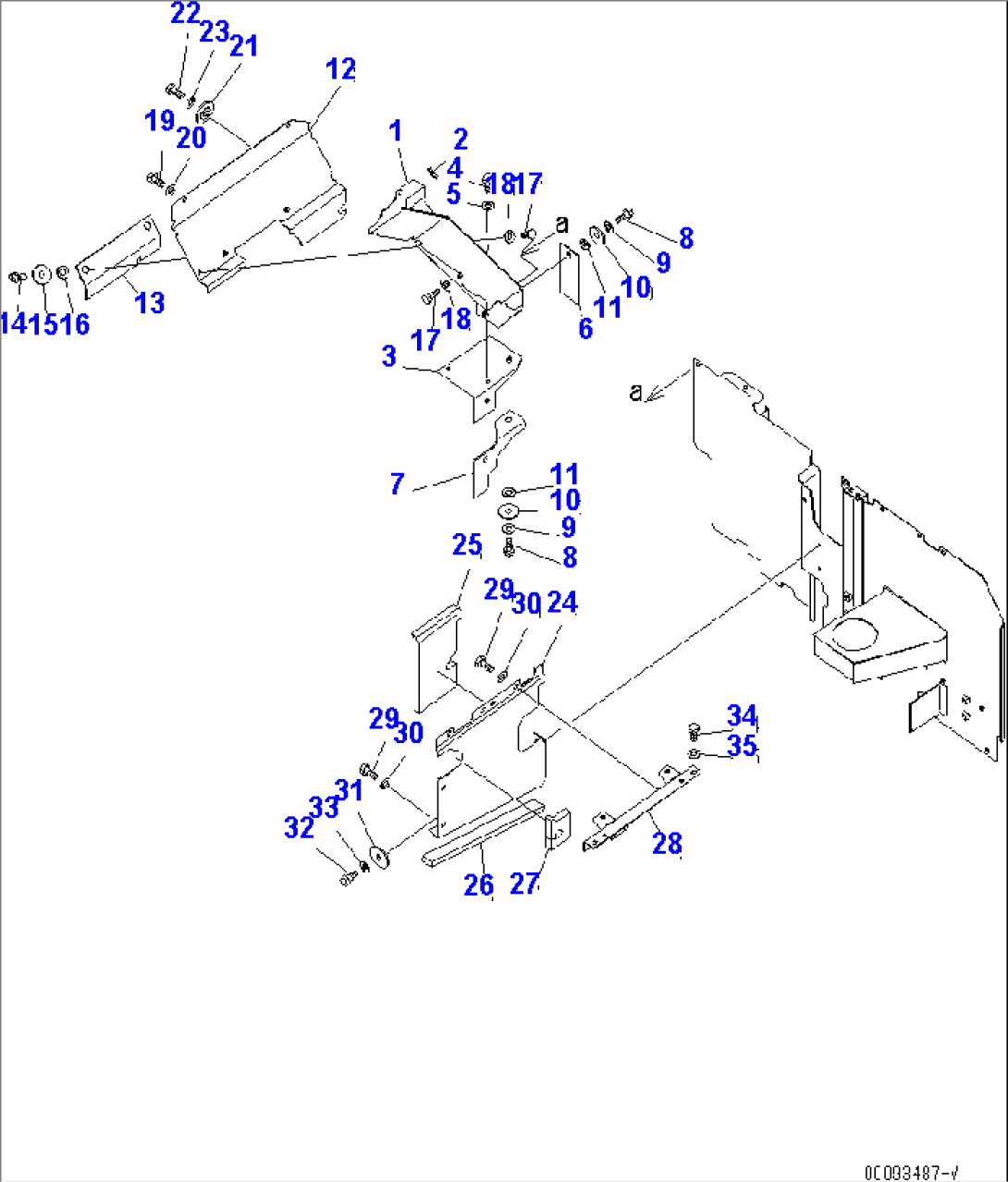 PARTITION (VALVE AND MUFFLER SIDE)(#75228-)