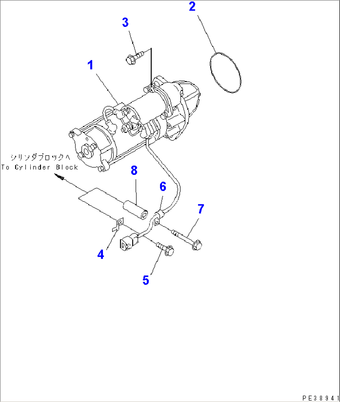 STARTING MOTOR MOUNTING (5.5KW)