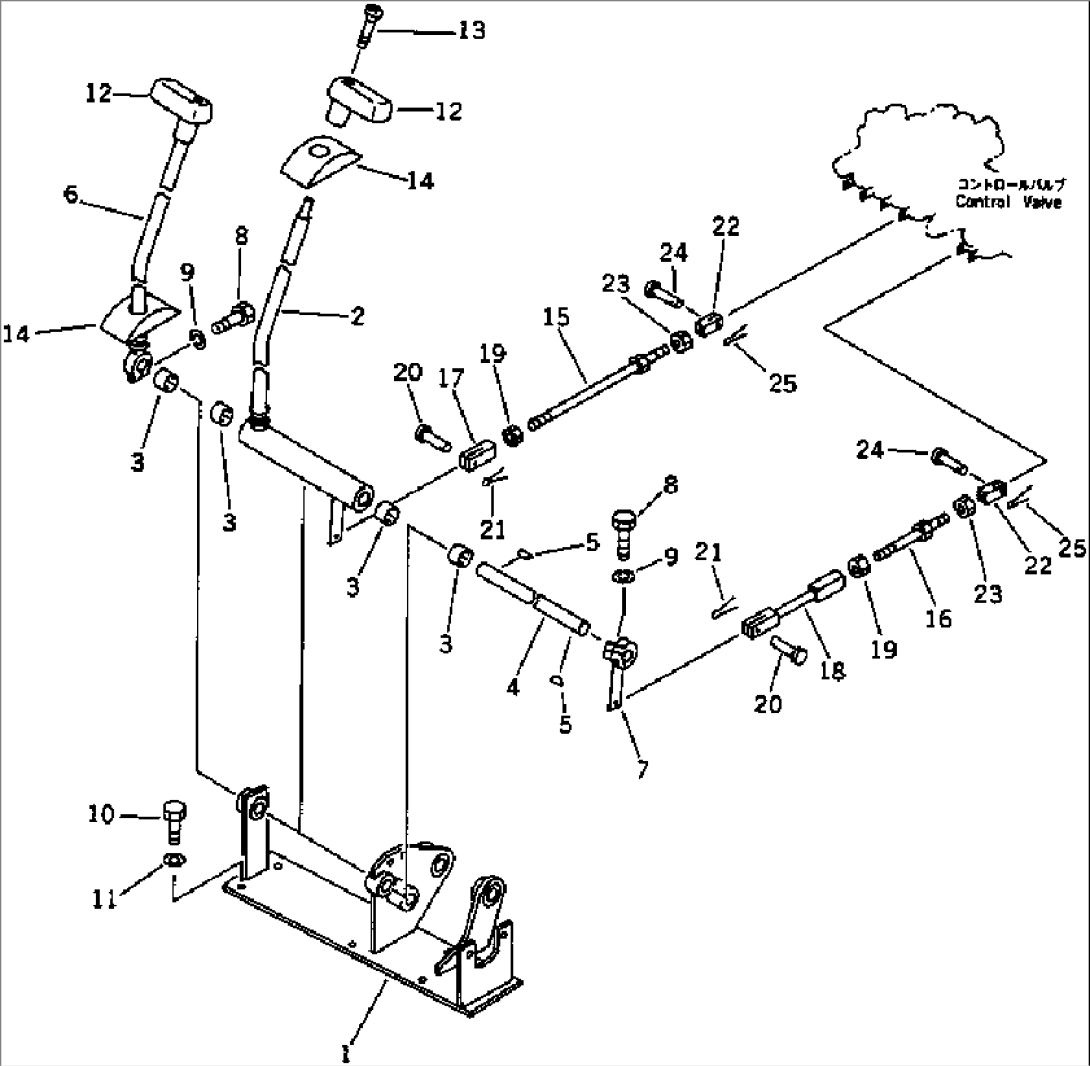 TRAVEL CONTROL LEVER (1/2) (FOR JAPAN)