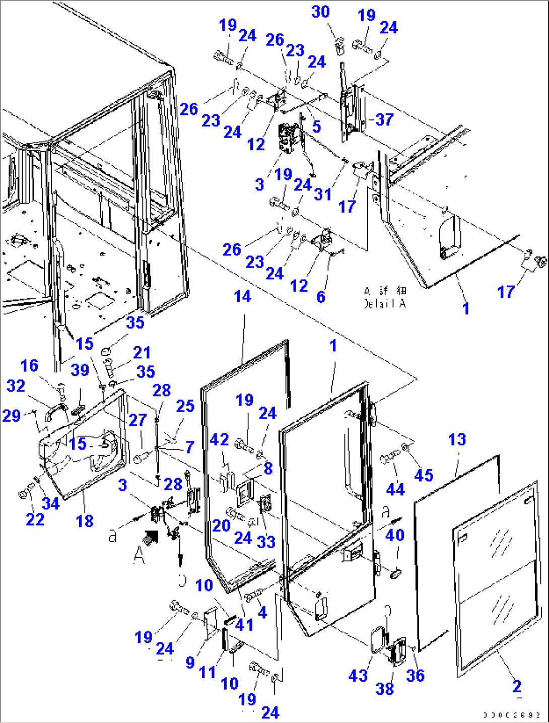 ROPS CAB (DOOR L.H.)