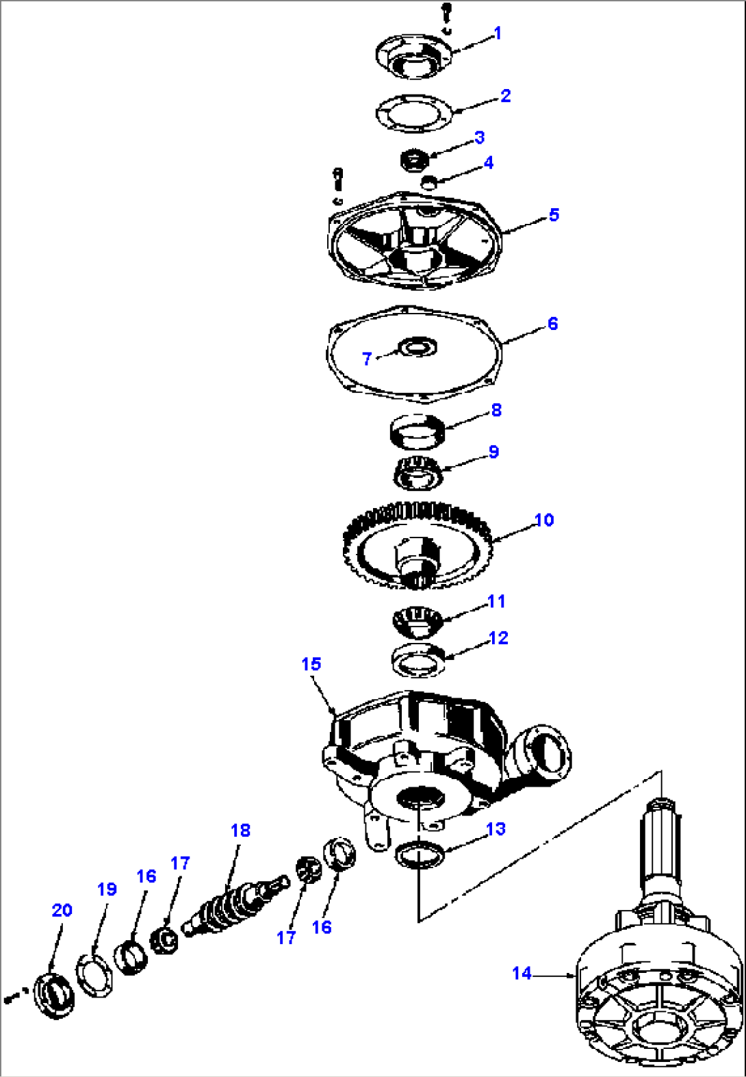 CIRCLE REVERSE GEAR CASE WITH SLIP CLUTCH