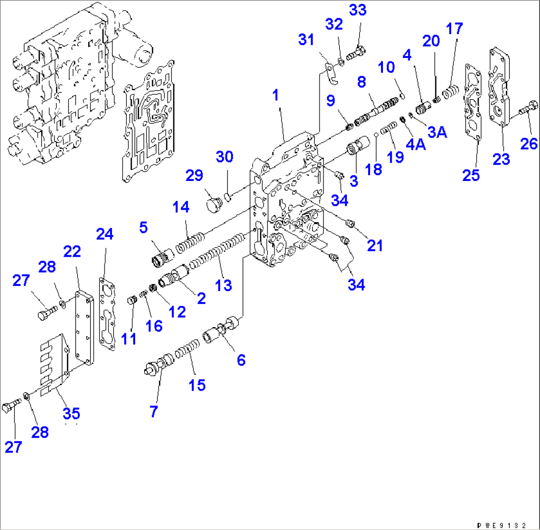 TRANSMISSION CONTROL VALVE (UPPER VALVE)(#53001-(100979))