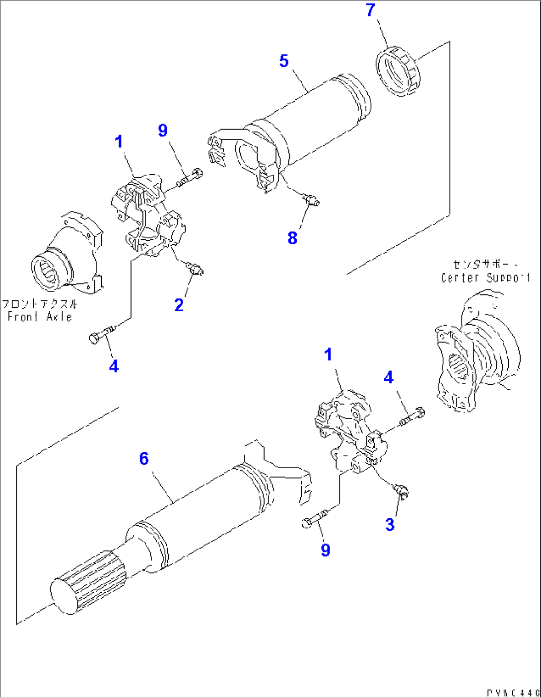 DRIVE SHAFT (FRONT)(#50001-50012)