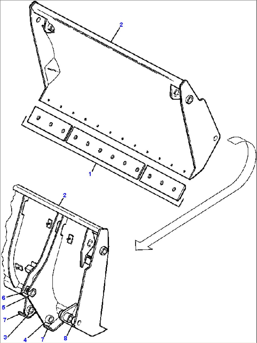 MULTI-PURPOSE BUCKET BLADE ASSEMBLY