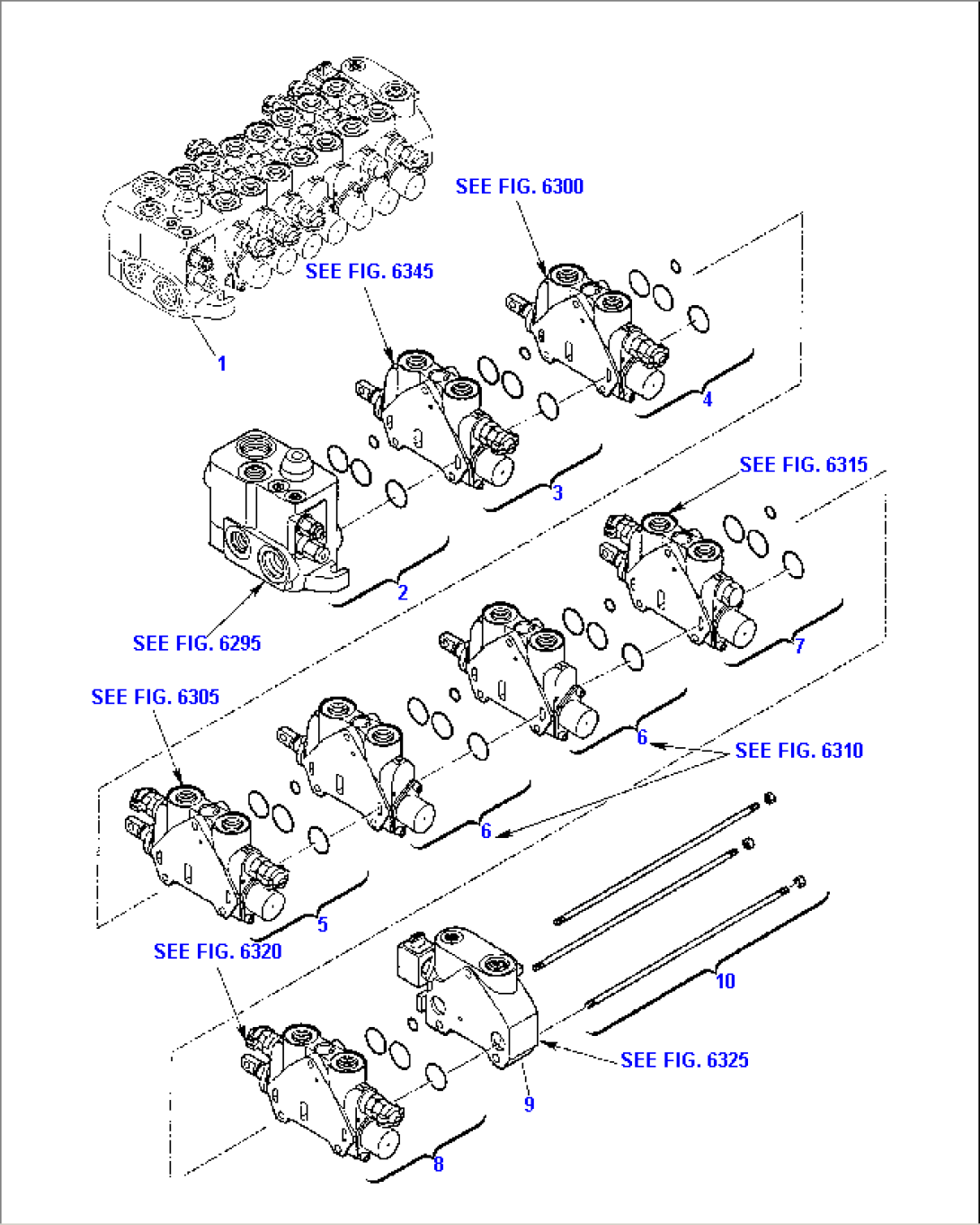 CONTROL VALVE (7 SECTIONS) (FOR HAMMER)