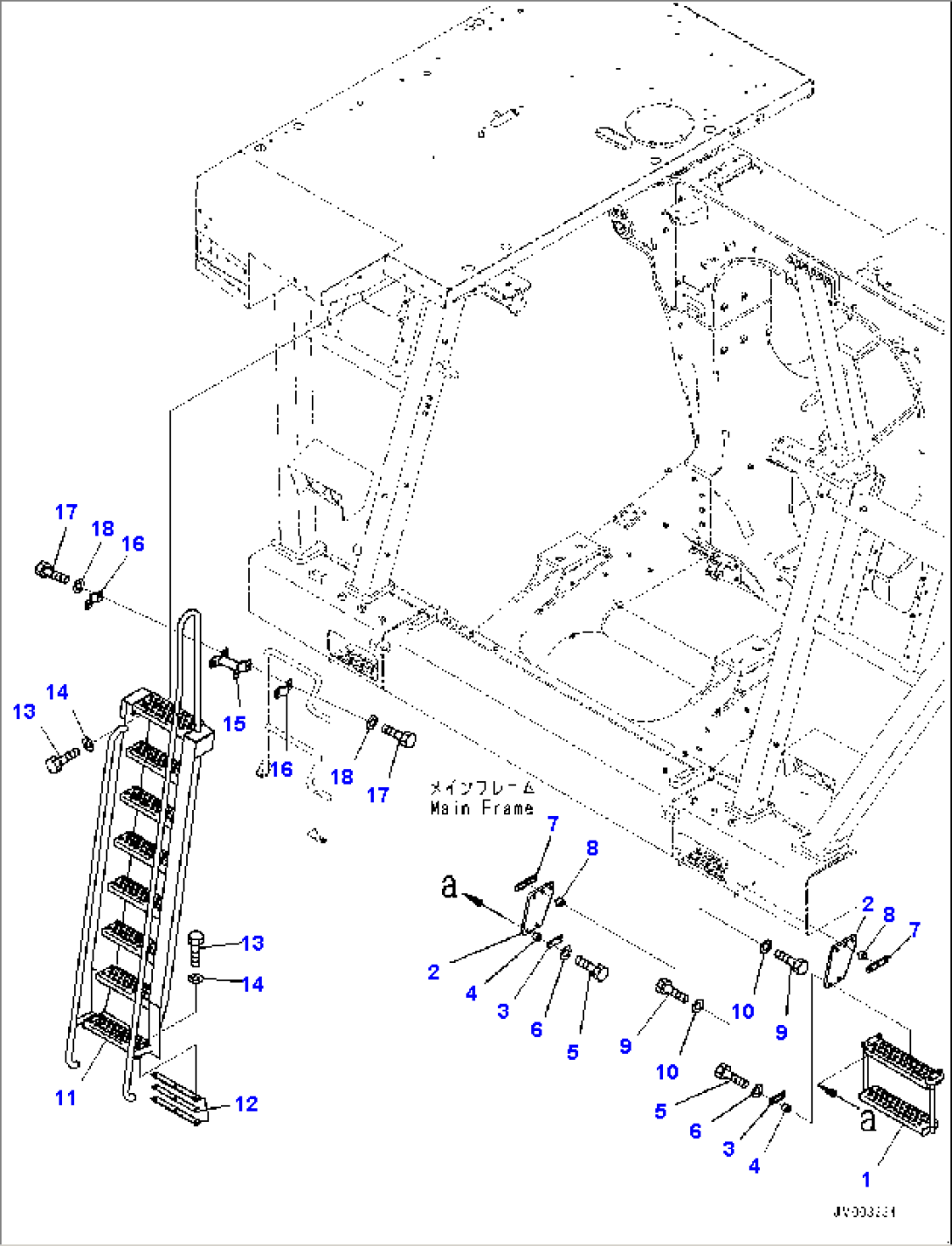 Ladder, Front, R.H. (#80138-)