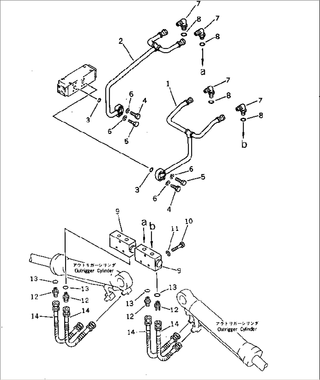 FRONT OUTRIGGER PIPING (3/4)