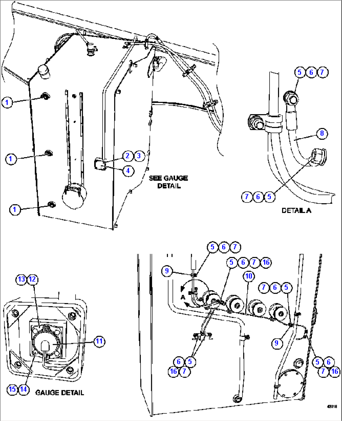 FUEL TANK GAUGE AND WIRING