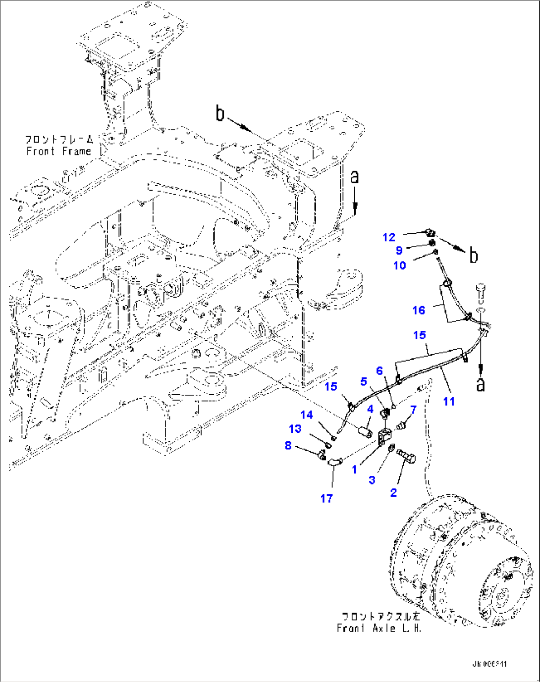 Front Brake Oil Piping, Breather Piping (1/2) (#10001-)