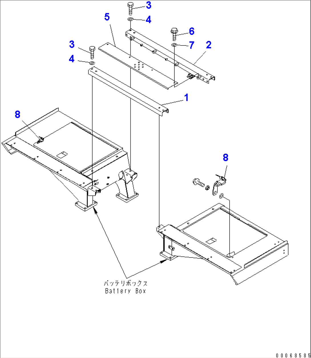 BATTERY MOUNTING (STEP AND LOCK)(#50037-)