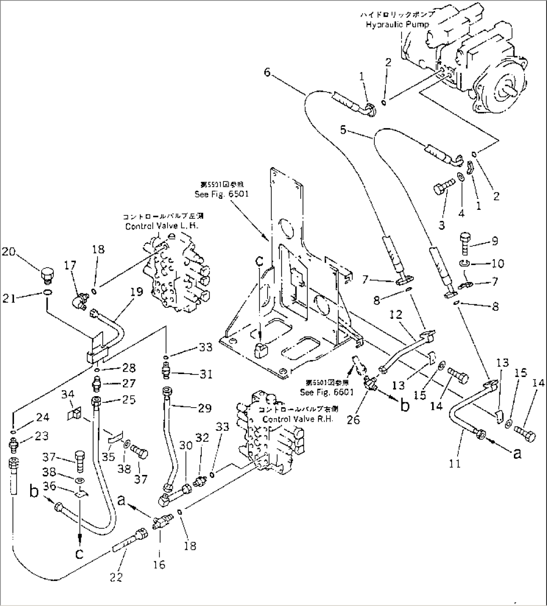 HYDRAULIC PIPING (DELIVERY LINE)(#30542-)