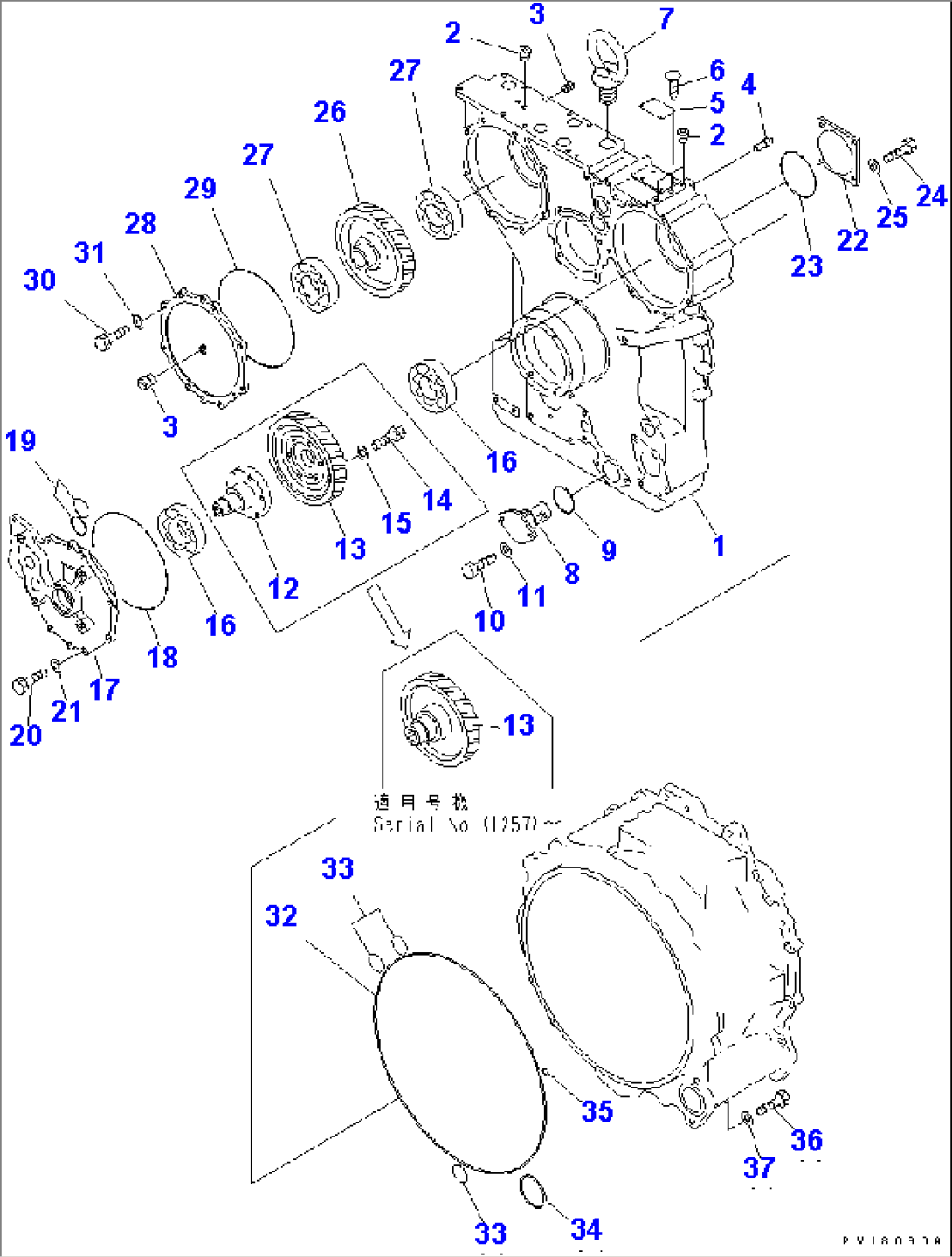 POWER TAKE OFF (1/2) (COLD WEATHER (B) SPEC.)
