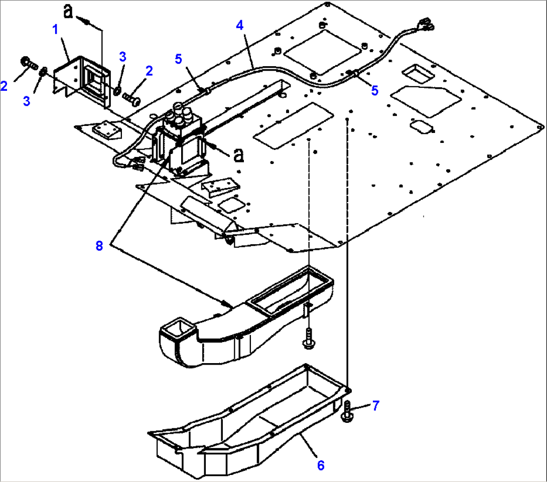 FIG. K0710-04A1 AIR CONDITIONER CAR HEATER - DUCT COVER