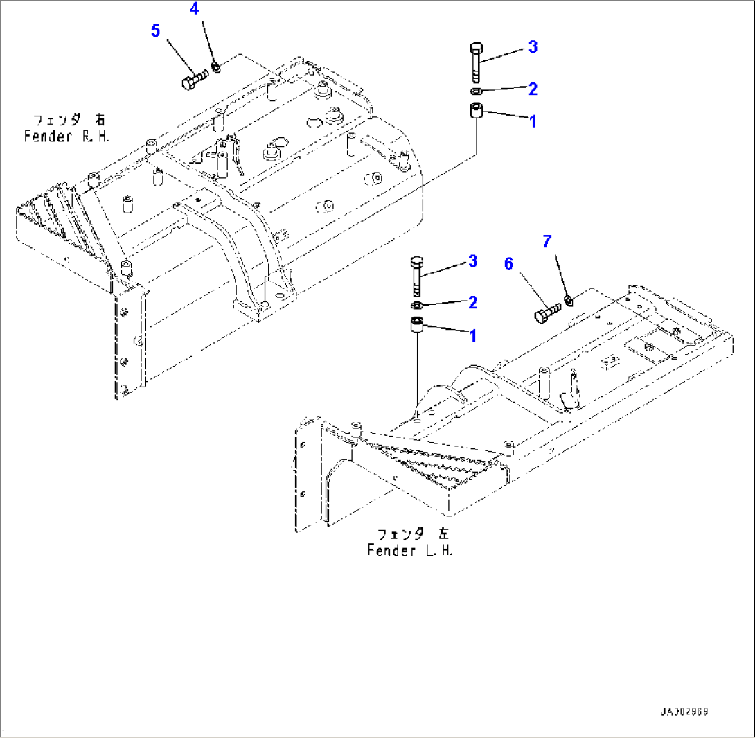 Fender Group, Mounting (#80001-)
