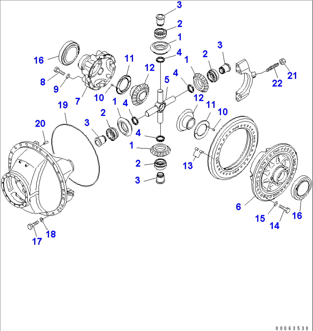 REAR AXLE (DIFFERENTIAL) (3/3)(#7001-)