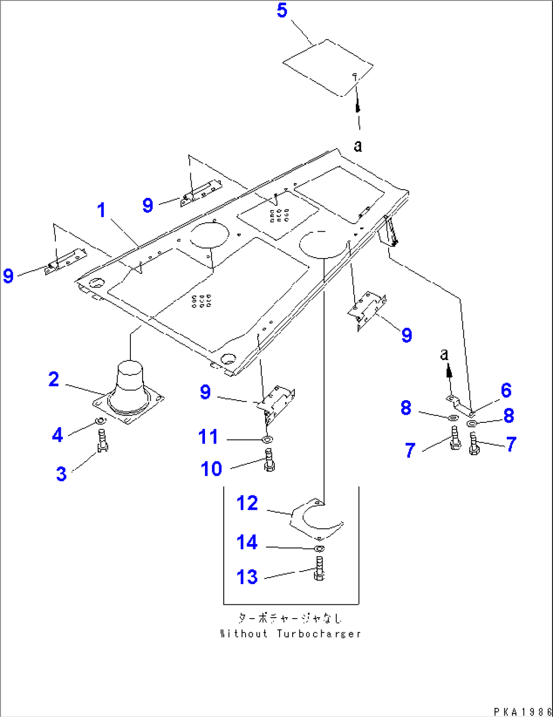 ENGINE HOOD (WITHOUT CAB)