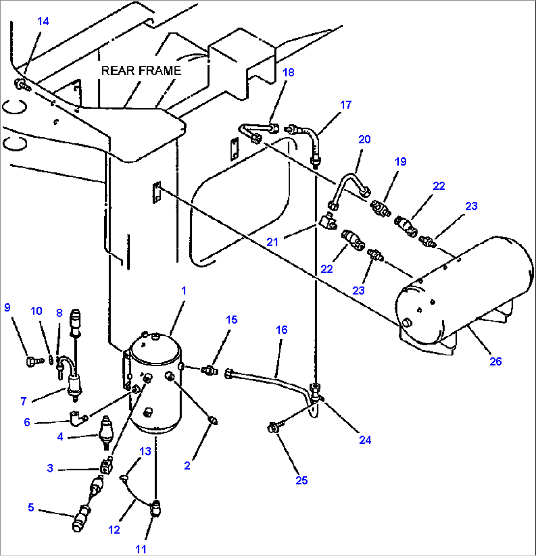 FIG NO. 3511 AIR PIPING WET TANK TO DRY TANK