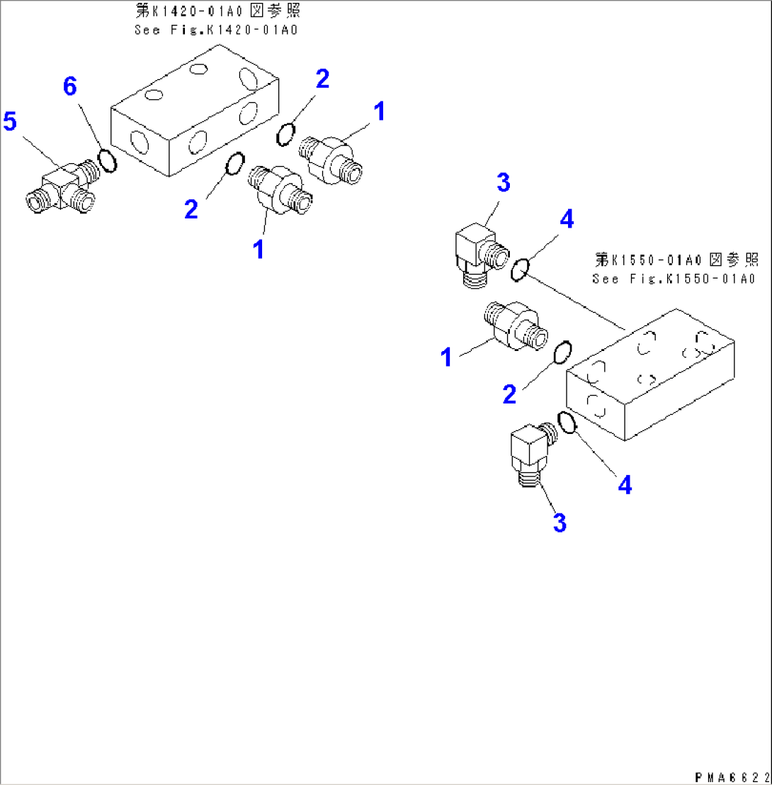 FLOOR (P.P.C. TRAVEL BLOCK PILOT) (WITH 2-PIECE BOOM)