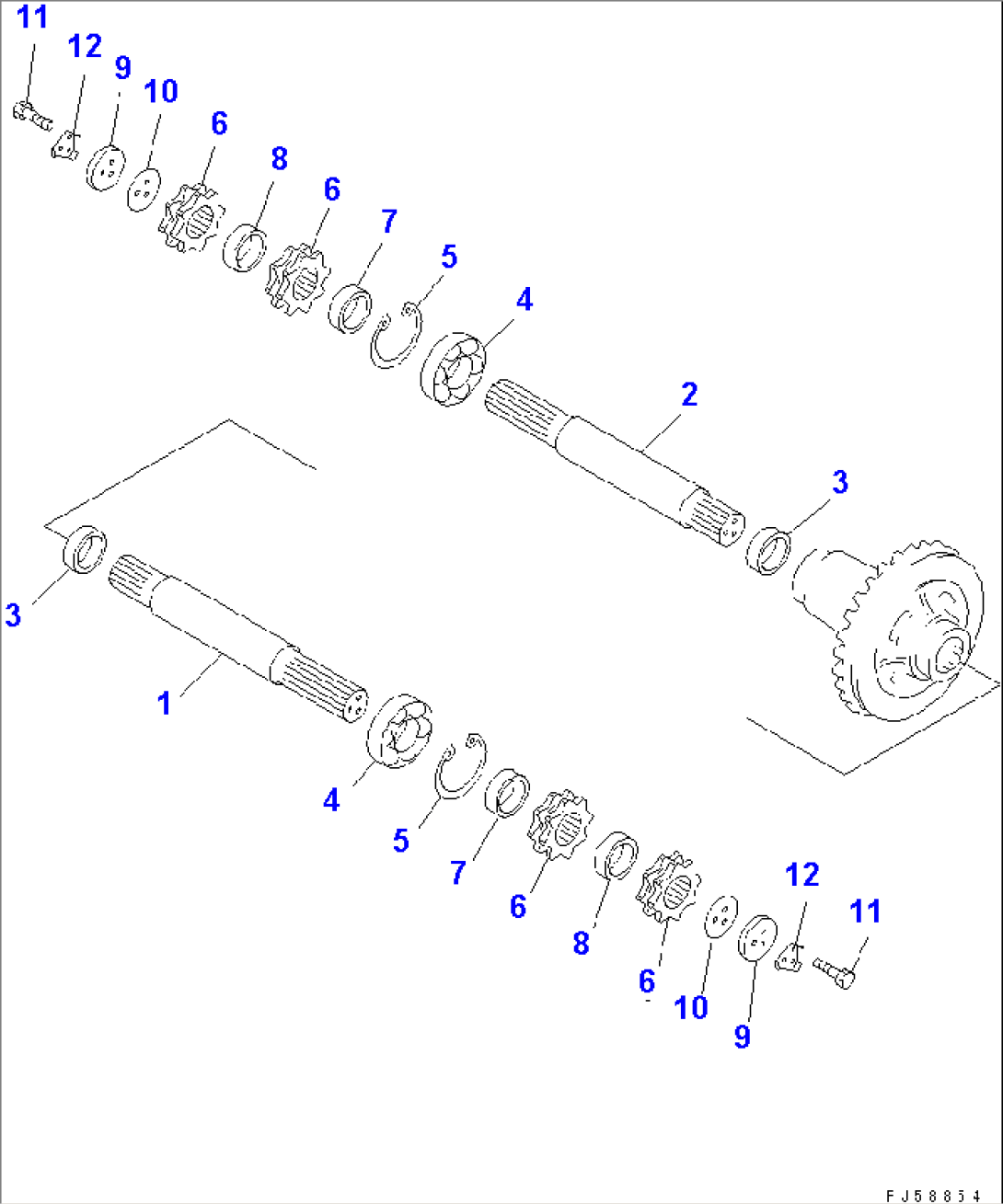 FINAL DRIVE GEAR (NON-SPIN DIFFERENTIAL TYPE) (2/2)