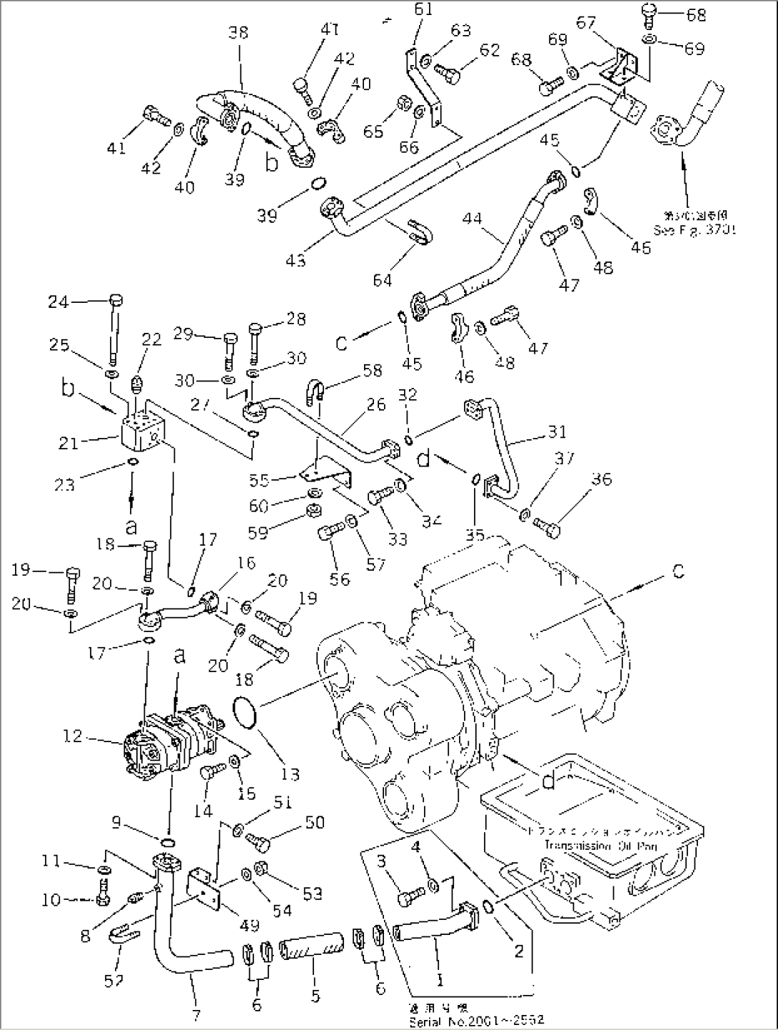 HYDRAULIC PIPING (PUMP TO BRAKE COOLING LINE)
