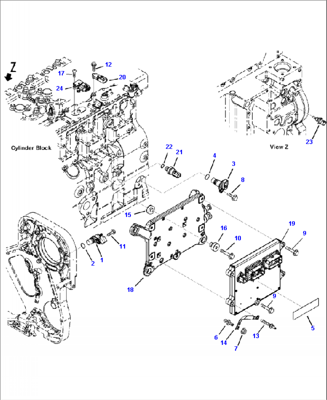 A4221-A3A1 ENGINE CONTROL MODULE AND SENSORS
