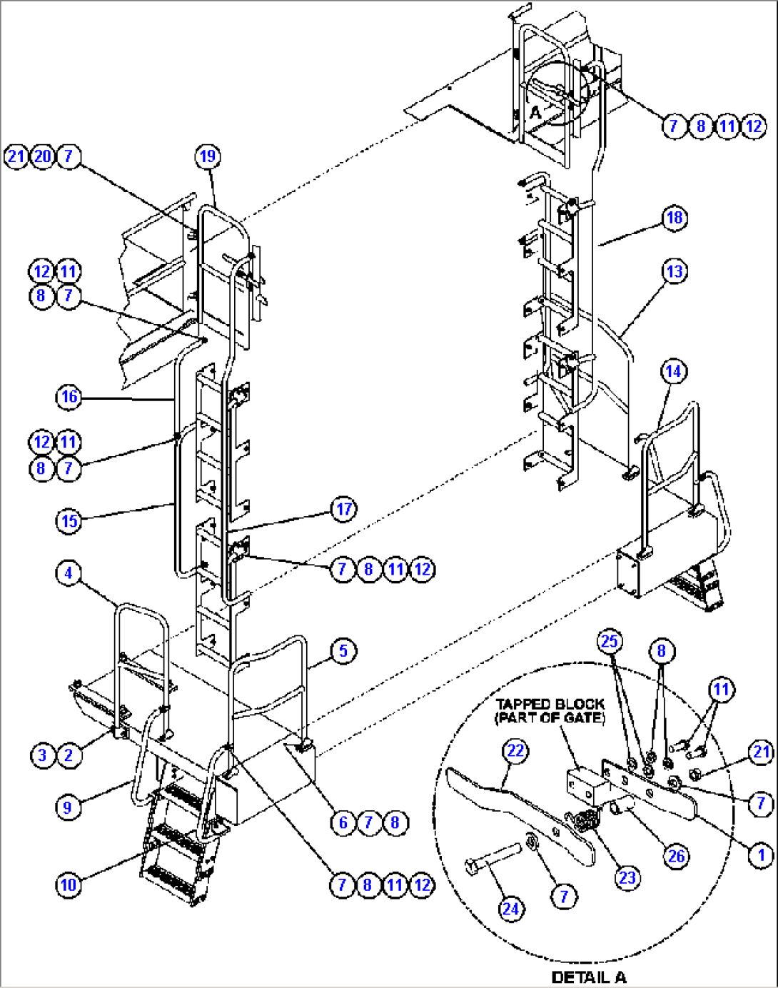 HANDRAILS - LADDERS, STEPS & PLATFORMS