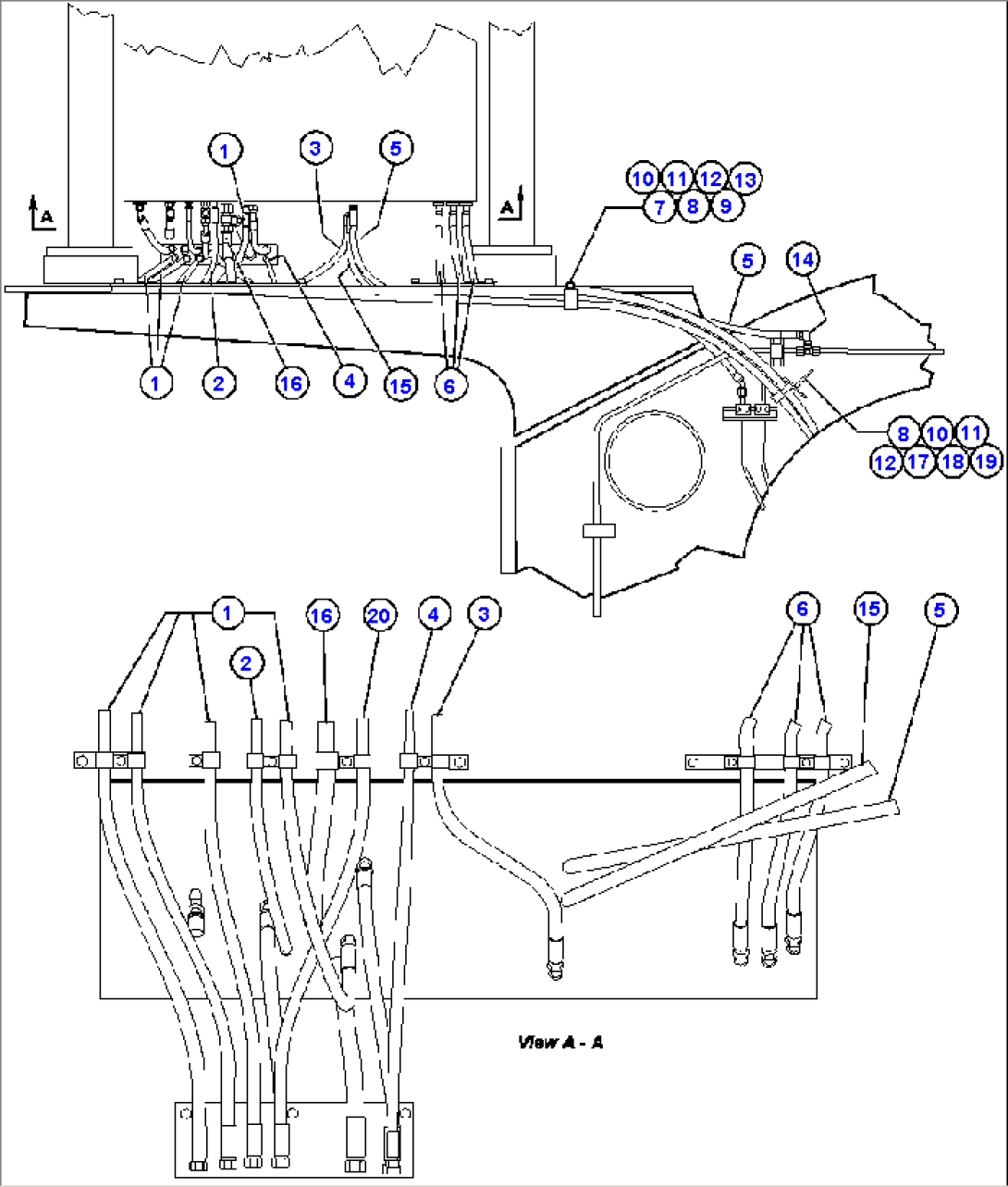 HYDRAULIC BRAKE CABINET PIPING - 2
