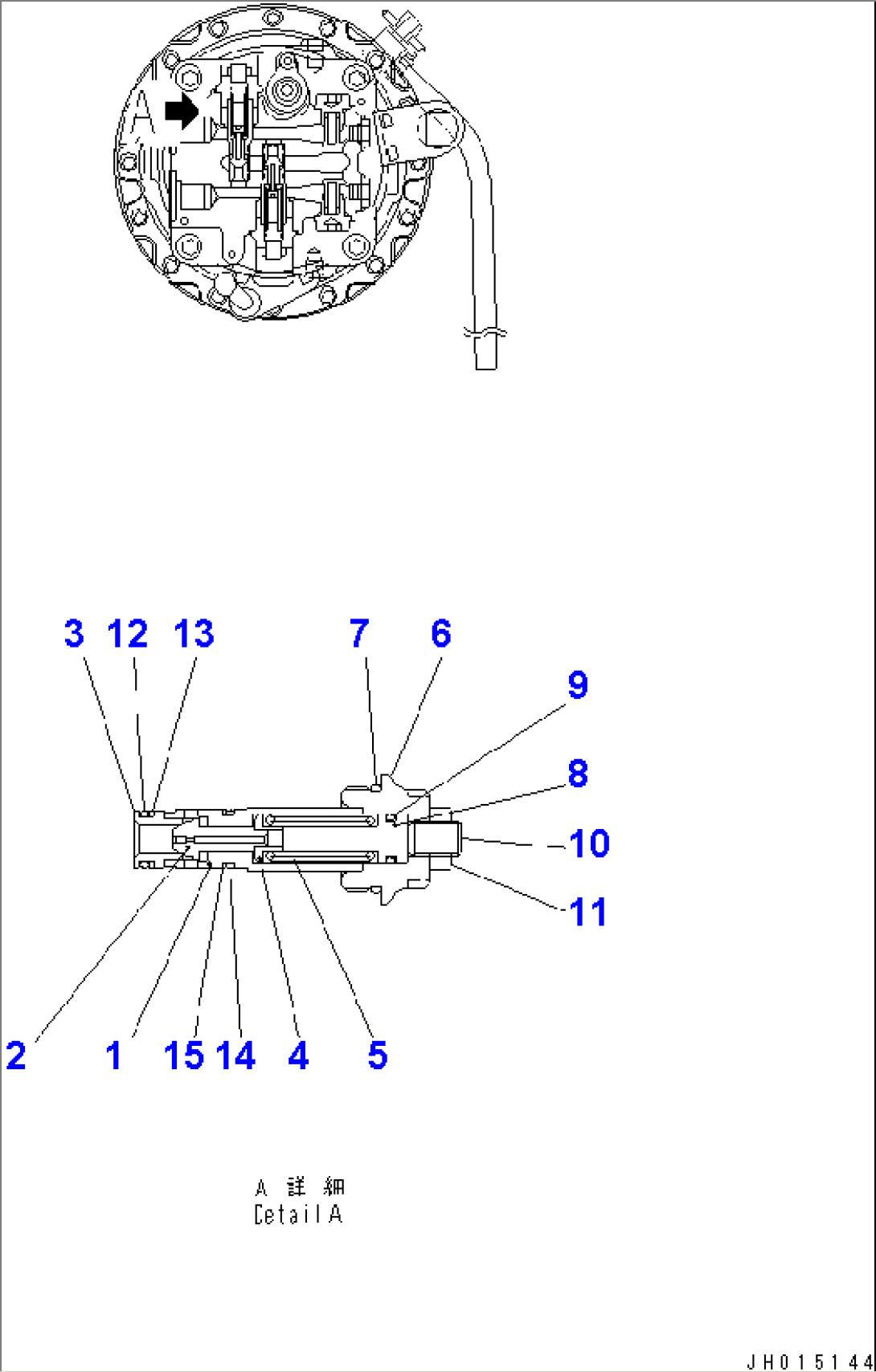 RELIEF VALVE (B) (FOR SWING MOTOR)
