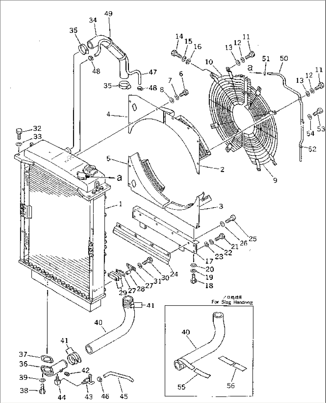 RADIATOR COVER AND PIPING(#15001-16527)