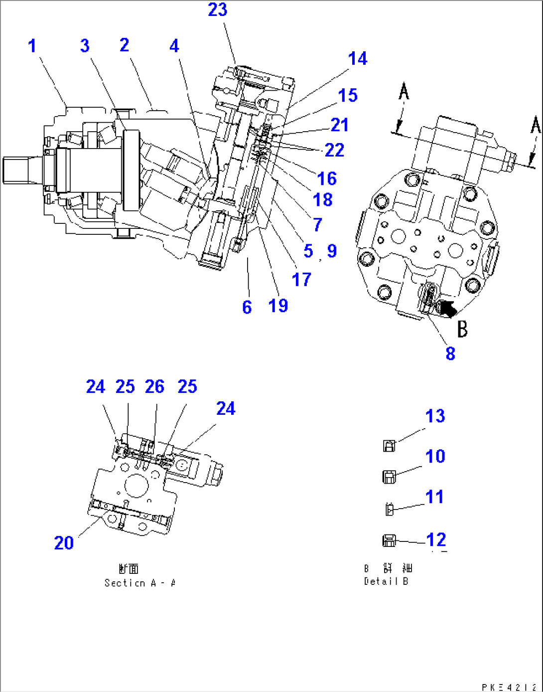 HST MOTOR (INNER PARTS¤ 2/2)