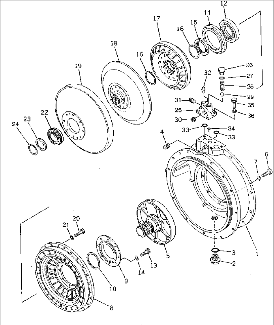 TORQUE CONVERTER (TURBINE¤ STATOR AND VALVE) (2/2)