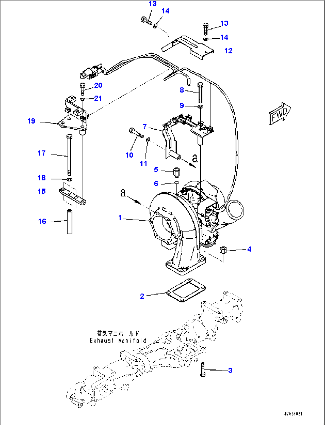 Variable Geometry Turbocharger (VGT), Mounting (#861243-)