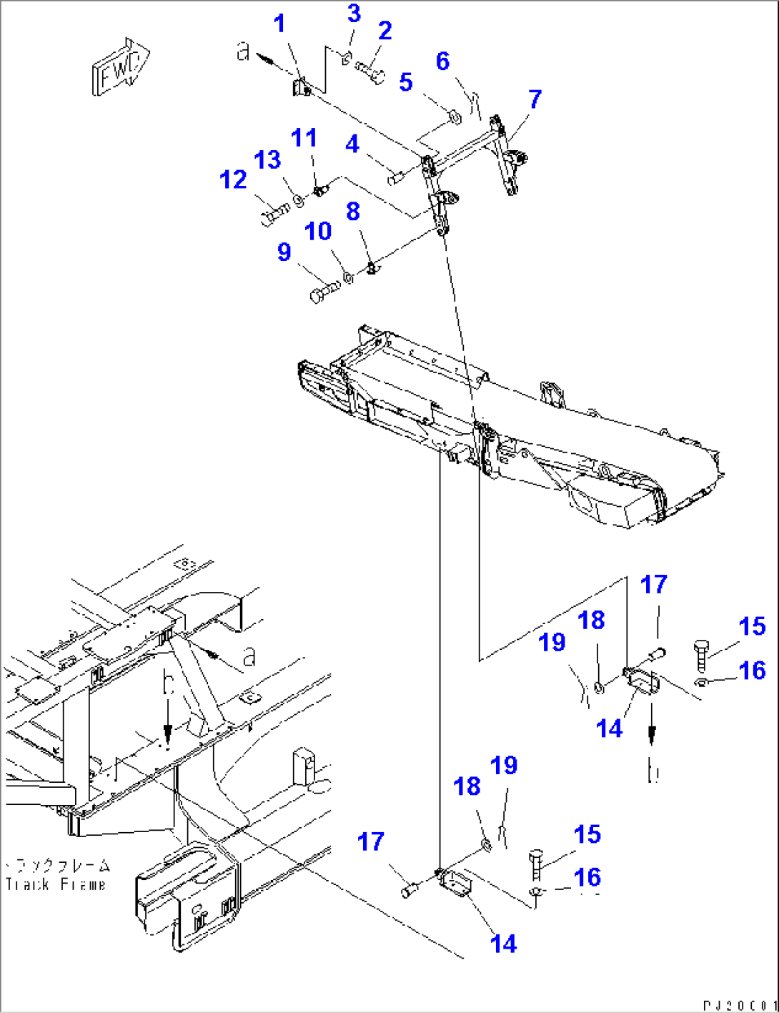 ZURI. CONVEYOR MOUNTING PARTS (HYDRAULIC CYLINDER TYPE)(#1506-1524)