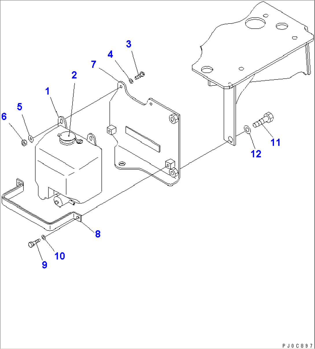 ROPS CAB (WASHER TANK)