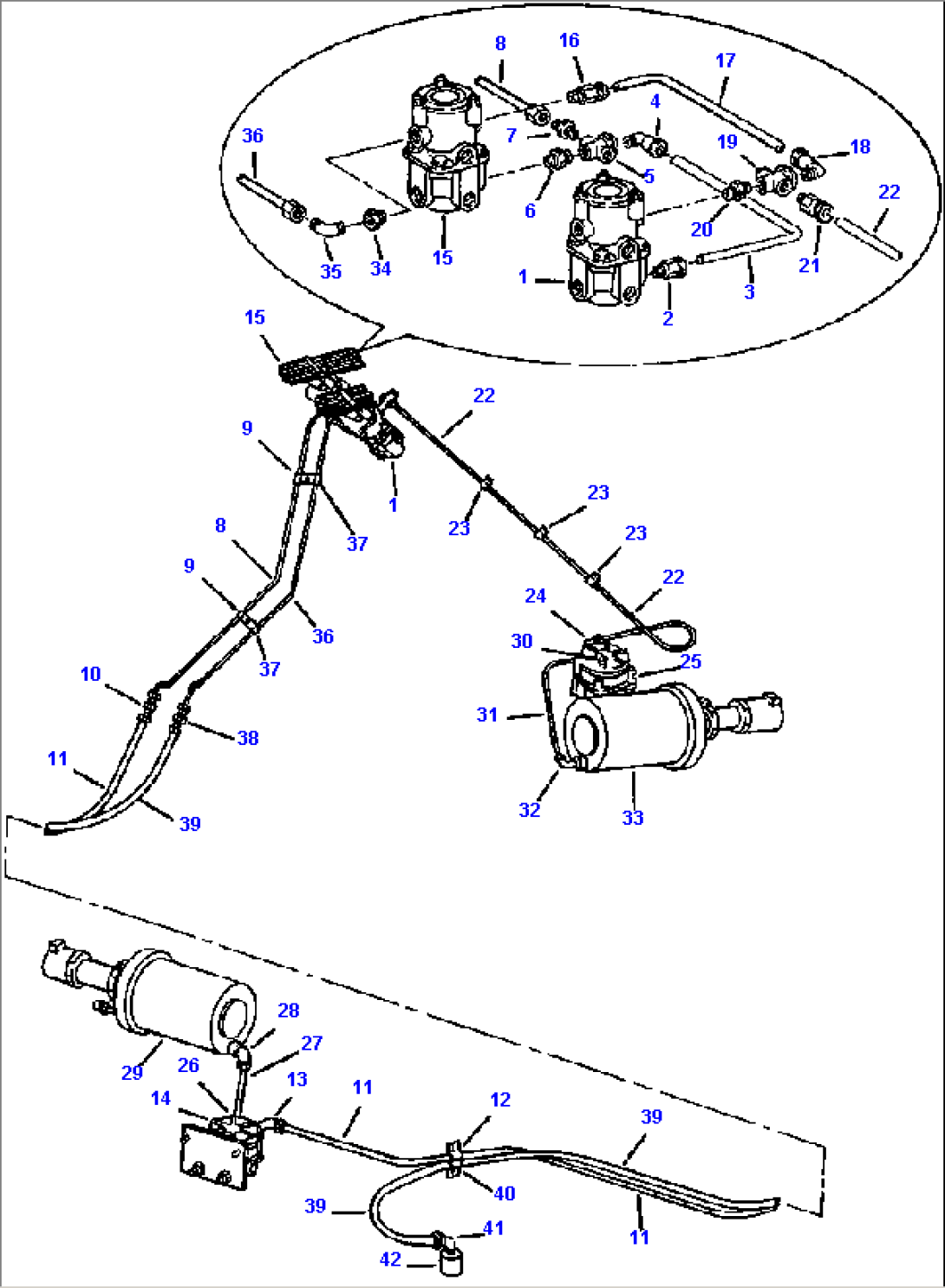 AIR PIPING BRAKE VALVE, RELAY VALVE, PRESSURE CONVERTER, TRANSMISSION DISCONNECT