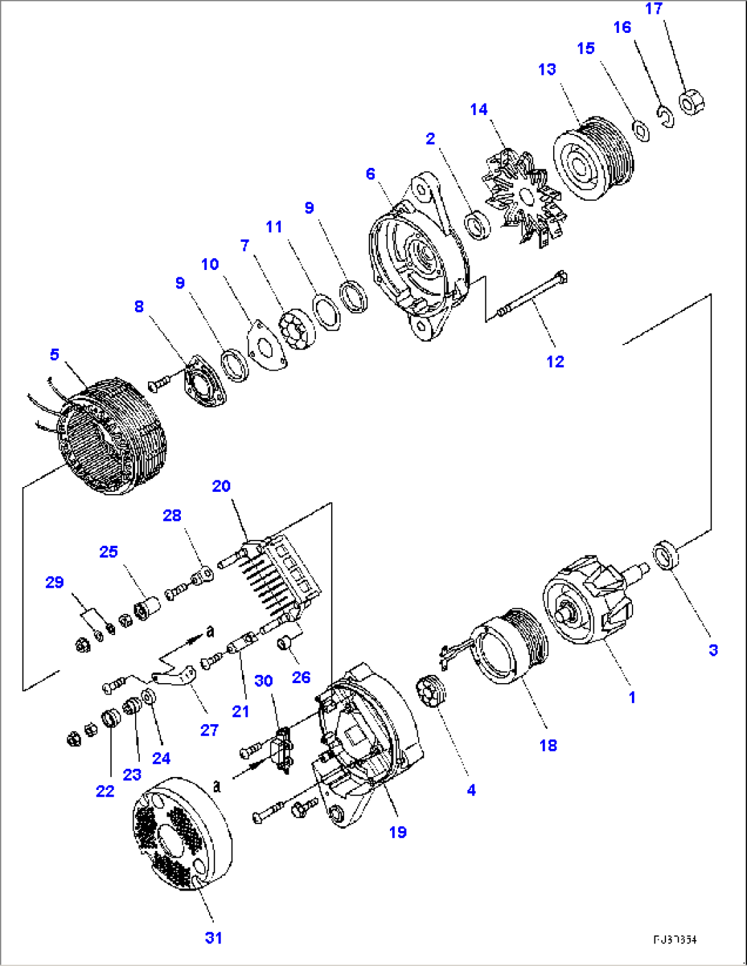 Alternator, Inner Parts (#511668-513308)