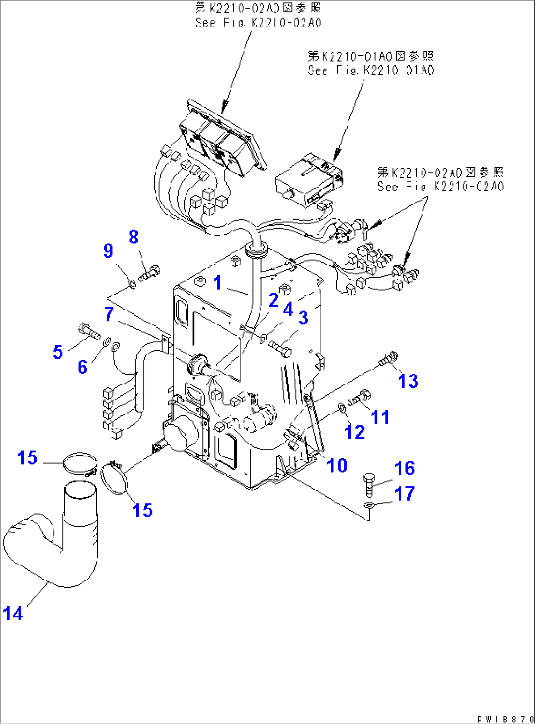 DASHBOARD ( WIRING) (WITHOUT SHOE SLIP CONTROL¤WITH AIR CONDITIONER)