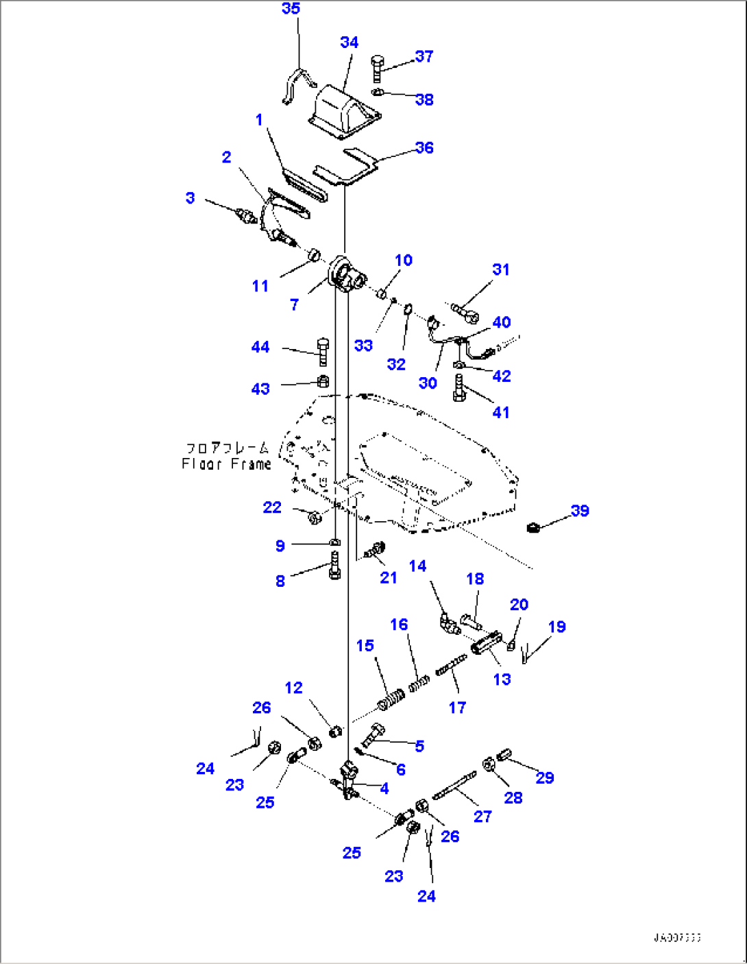 ROPS Cab, Brake Pedal (#80001-)