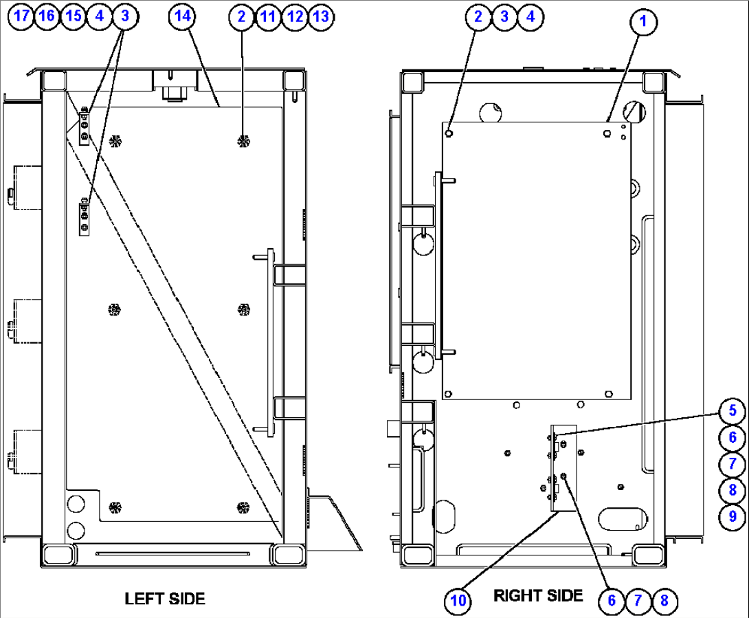 CONTROL CABINET LEFT DOOR - SIDE WALLS