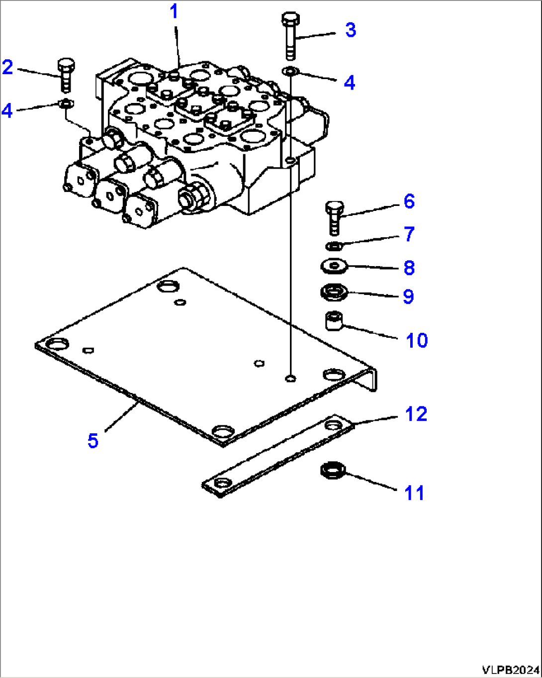 H0120-01A2 EQUIPMENT CONTROL VALVE MOUNTING (3-SPOOL)