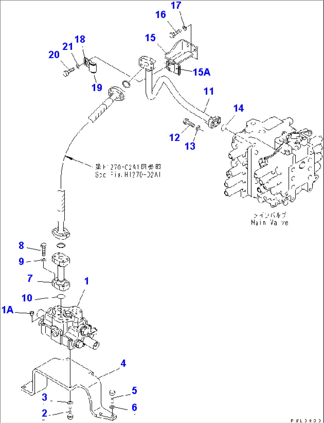 ATTACHMENT LINE (VALVE) (1 ACTUATOR)