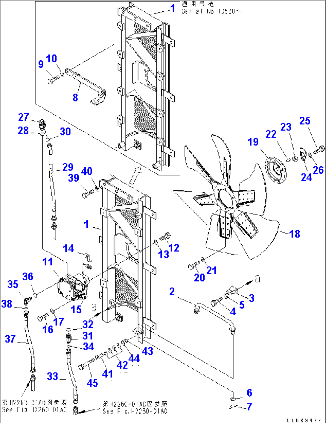 FAN AND MOTOR PIPING
