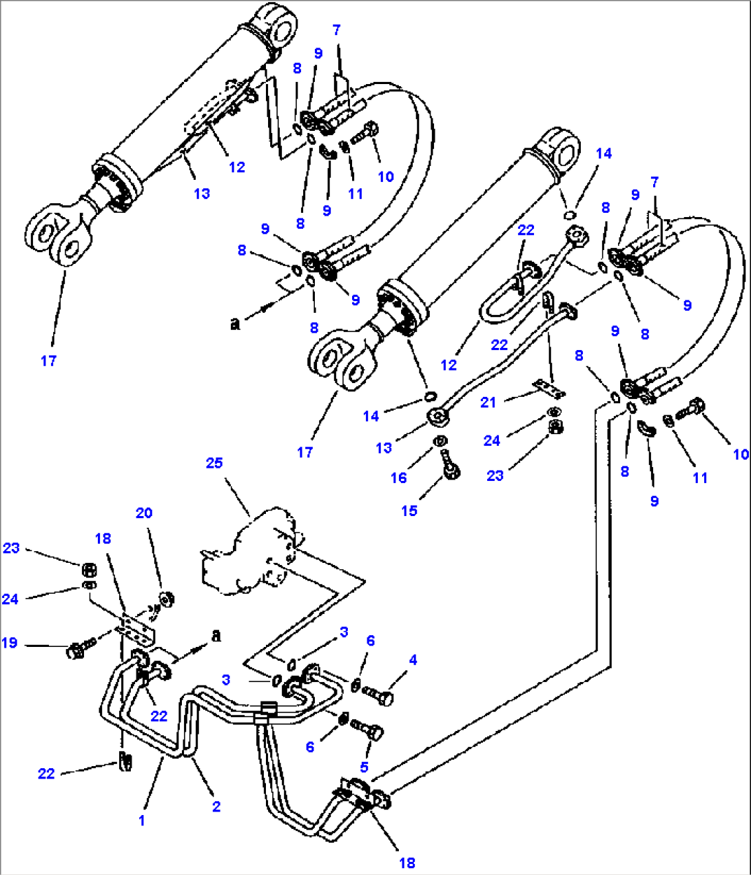 FIG NO. 6411 HYDRAULIC PIPING LIFT CYLINDER