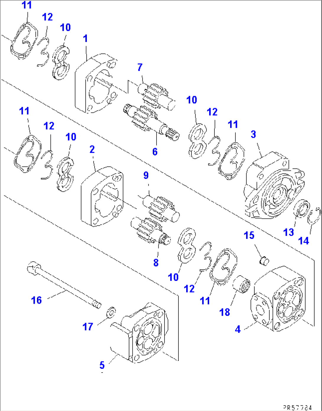 WORK EQUIPMENT PUMP(#11001-)