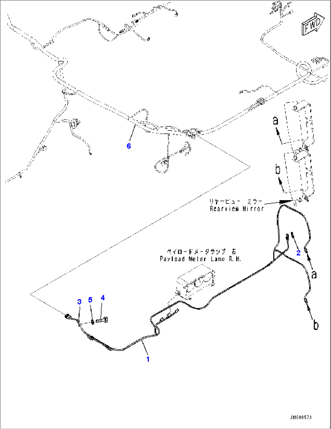Payload Meter Wiring Harness, R.H. (#30001-)
