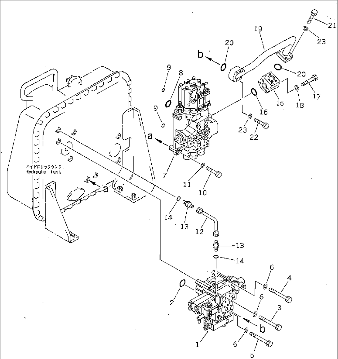 WORK EQUIPMENT VALVE MOUNT (WITH SCRAPER)(#3001-)