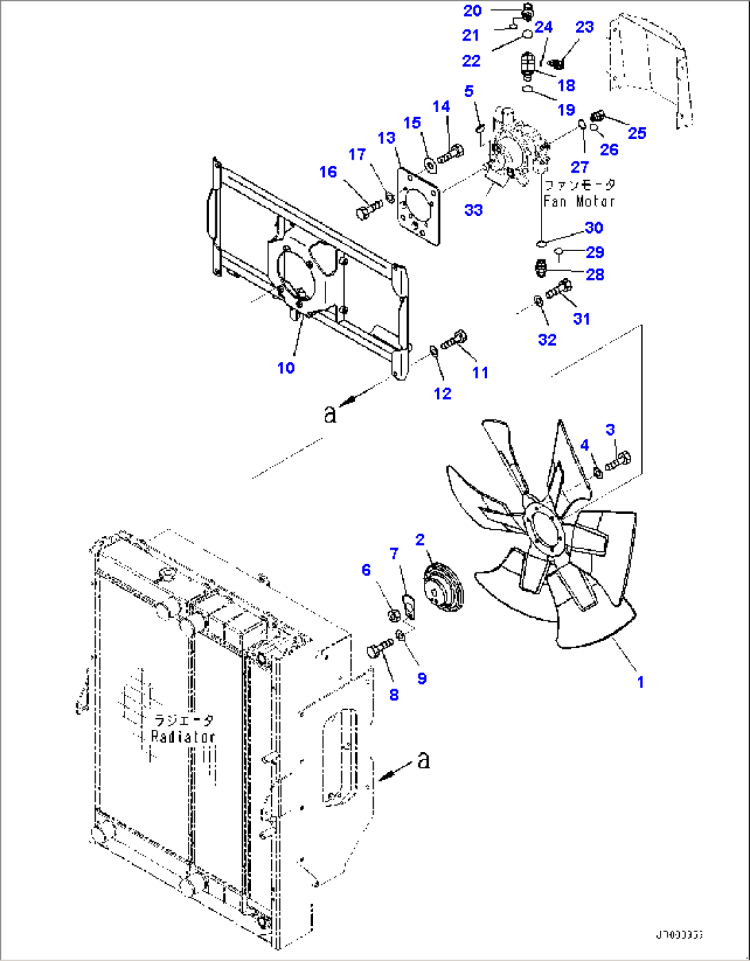 Radiator, Fan Motor Related Parts (#65949-)
