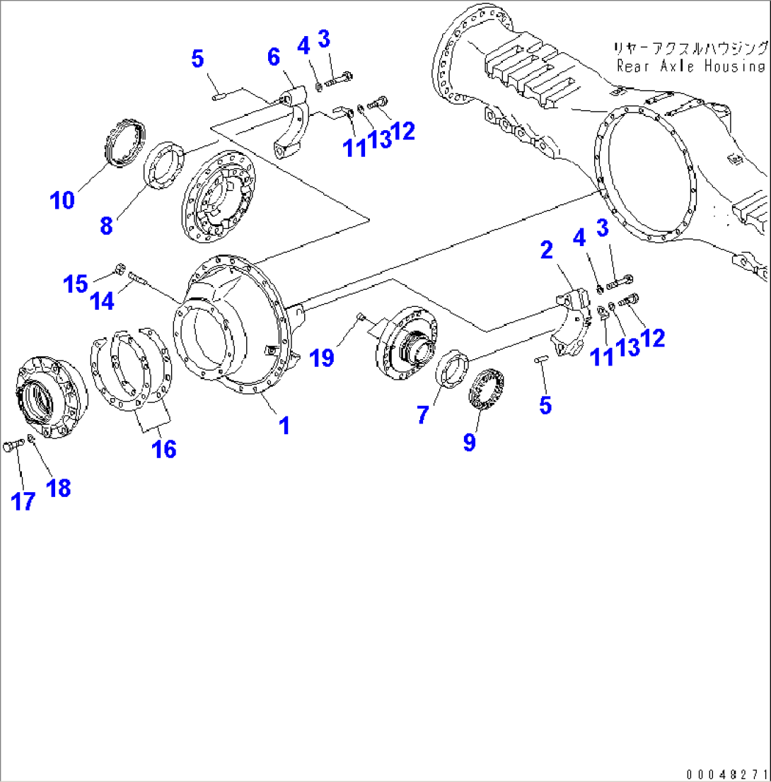 REAR AXLE (CARRIER)(#2001-)