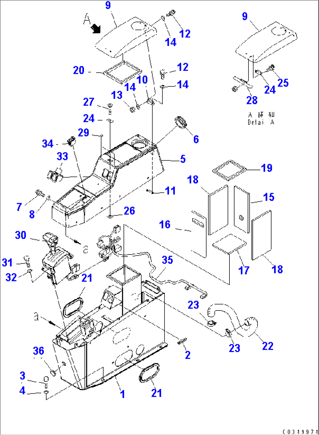 FLOOR (CONSOL BOX)(#7001-)